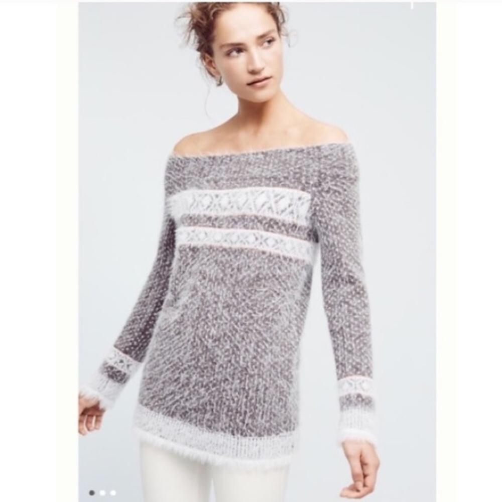 Anthropologie Sleeping on Snow Sweater XS
